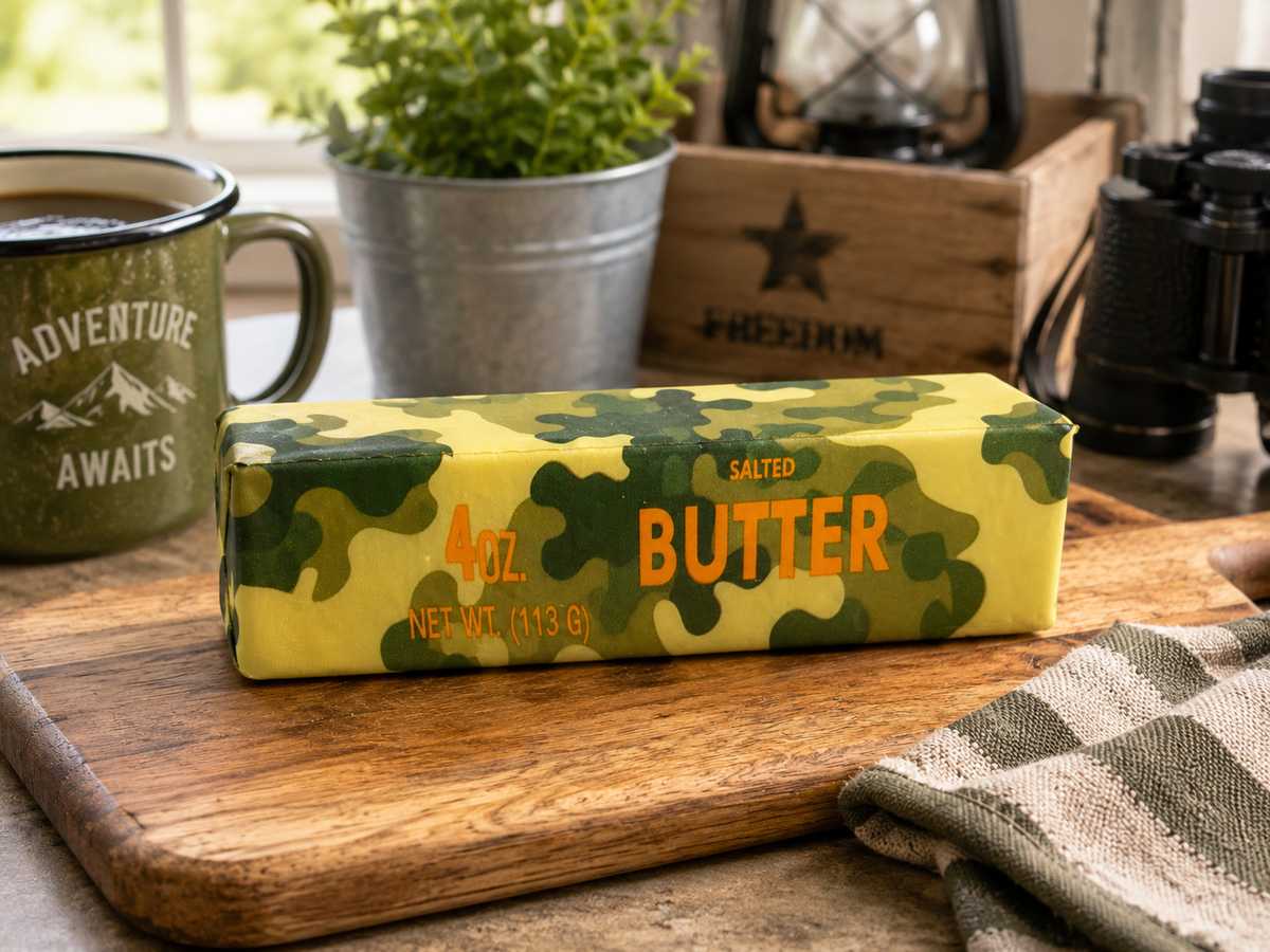 Camouflage Butter Squishy – Slow Rise Sensory Fidget Toy