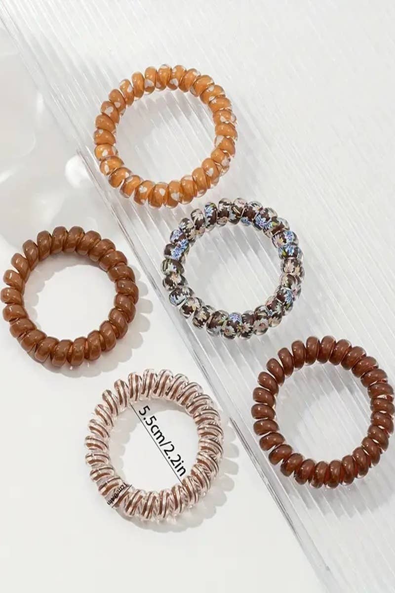 Assorted Hair Coil Ties - AshBrooke's BoutiqueAssorted Hair Coil Ties