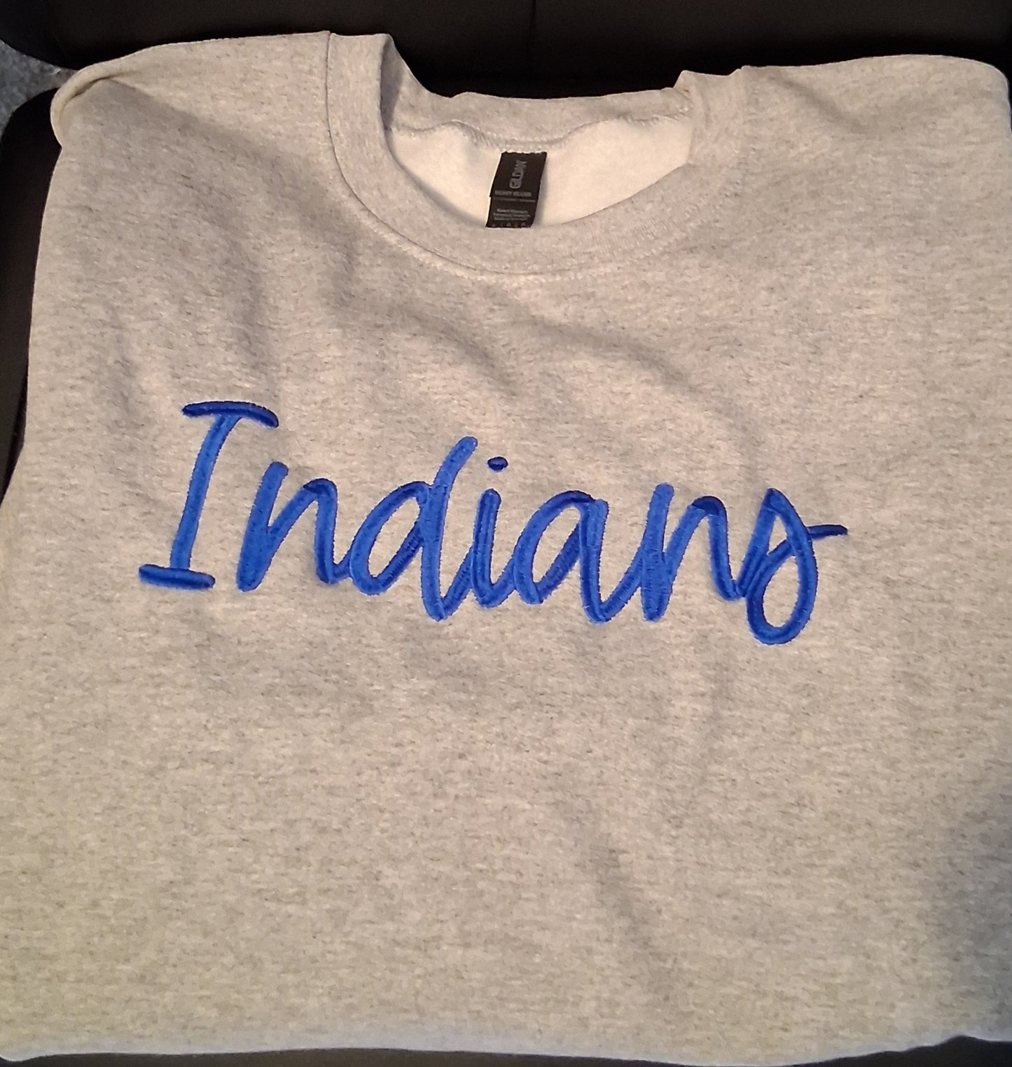 "Indians" Embroidered Sweatshirt