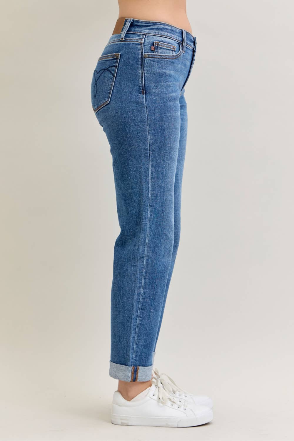 Judy Blue Midrise BF Classic Cuffed