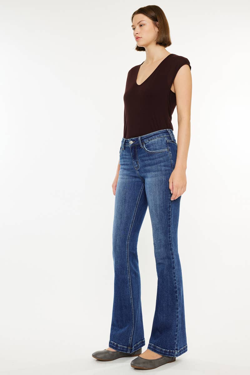 KanKan Petite Mid - rise Flare Jeans - AshBrooke's BoutiqueKanKan Petite Mid - rise Flare Jeans