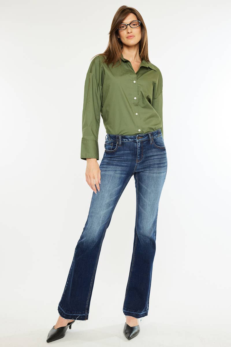 KanKan Flare Jeans - Dark Wash - AshBrooke's BoutiqueKanKan Flare Jeans - Dark Wash