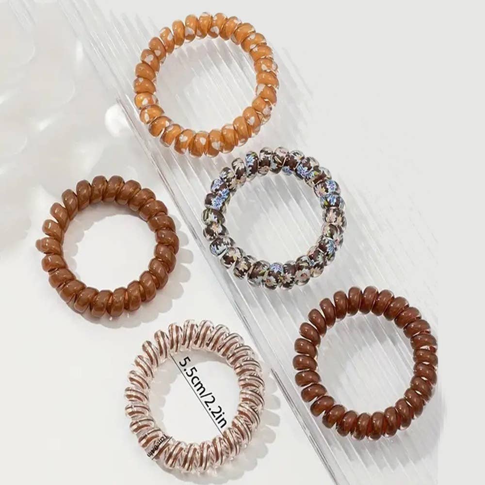 Assorted Hair Coil Ties - AshBrooke's BoutiqueAssorted Hair Coil Ties