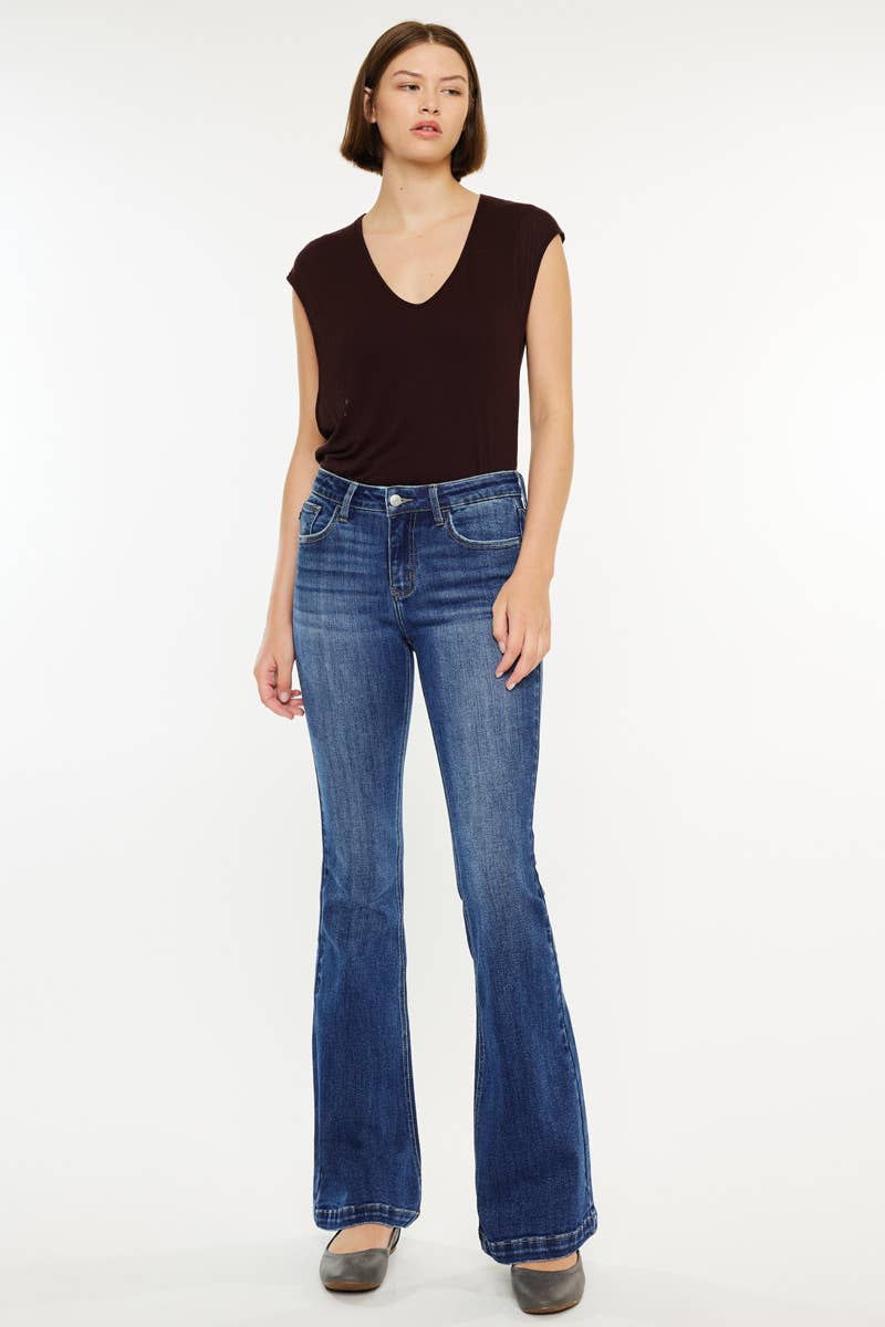 KanKan Petite Mid - rise Flare Jeans - AshBrooke's BoutiqueKanKan Petite Mid - rise Flare Jeans