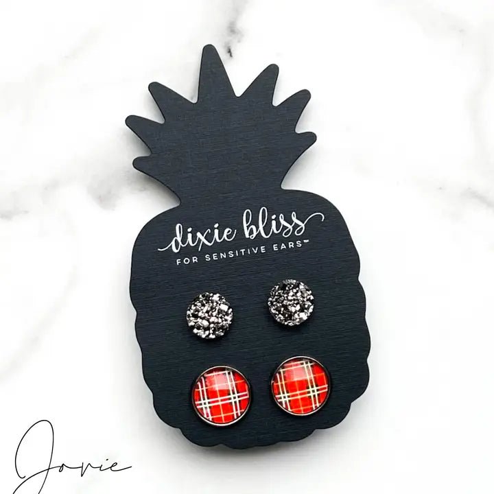 Jovie Gunmetal Druzy Stud Earrings - AshBrooke's BoutiqueJovie Gunmetal Druzy Stud Earrings