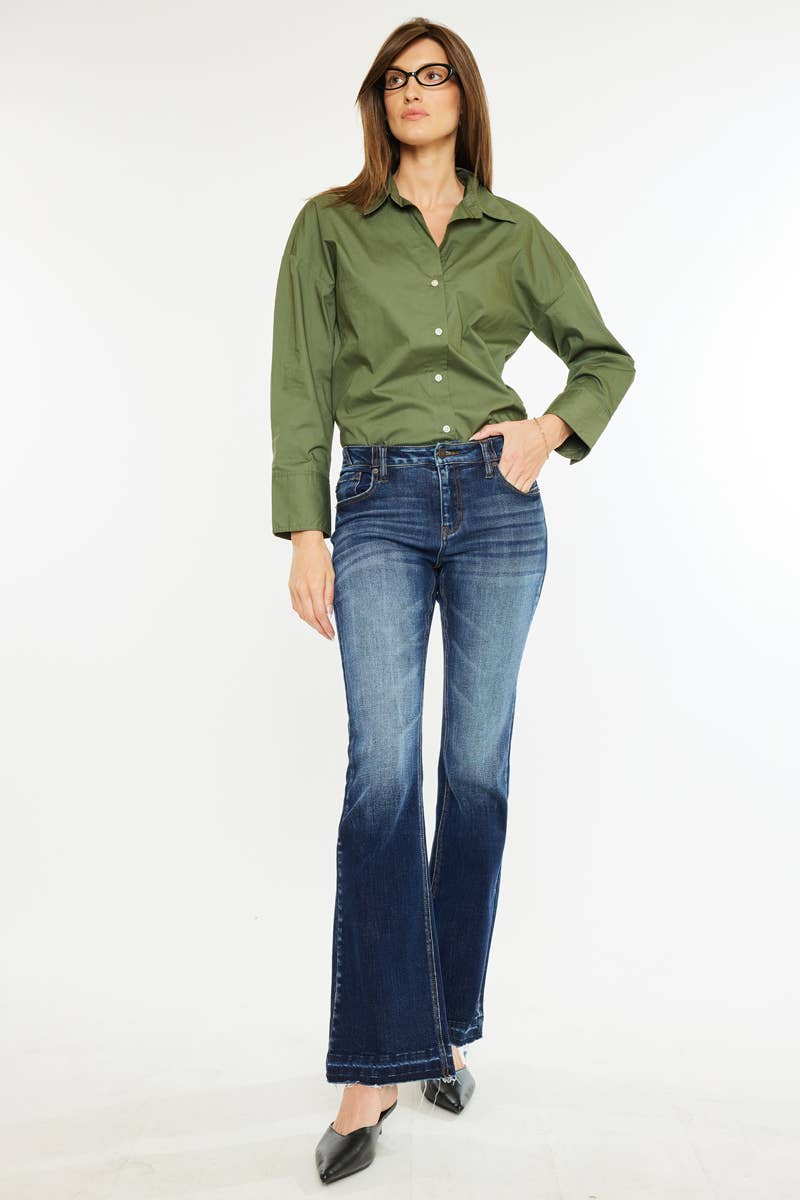 KanKan Flare Jeans - Dark Wash - AshBrooke's BoutiqueKanKan Flare Jeans - Dark Wash