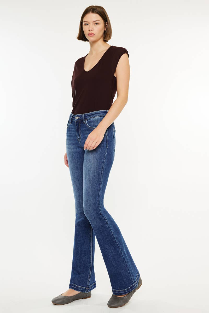 KanKan Petite Mid - rise Flare Jeans - AshBrooke's BoutiqueKanKan Petite Mid - rise Flare Jeans