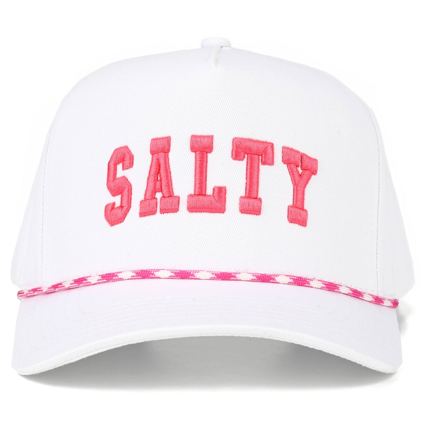C.C SALTY Letter with Color Rope Trucker Hat