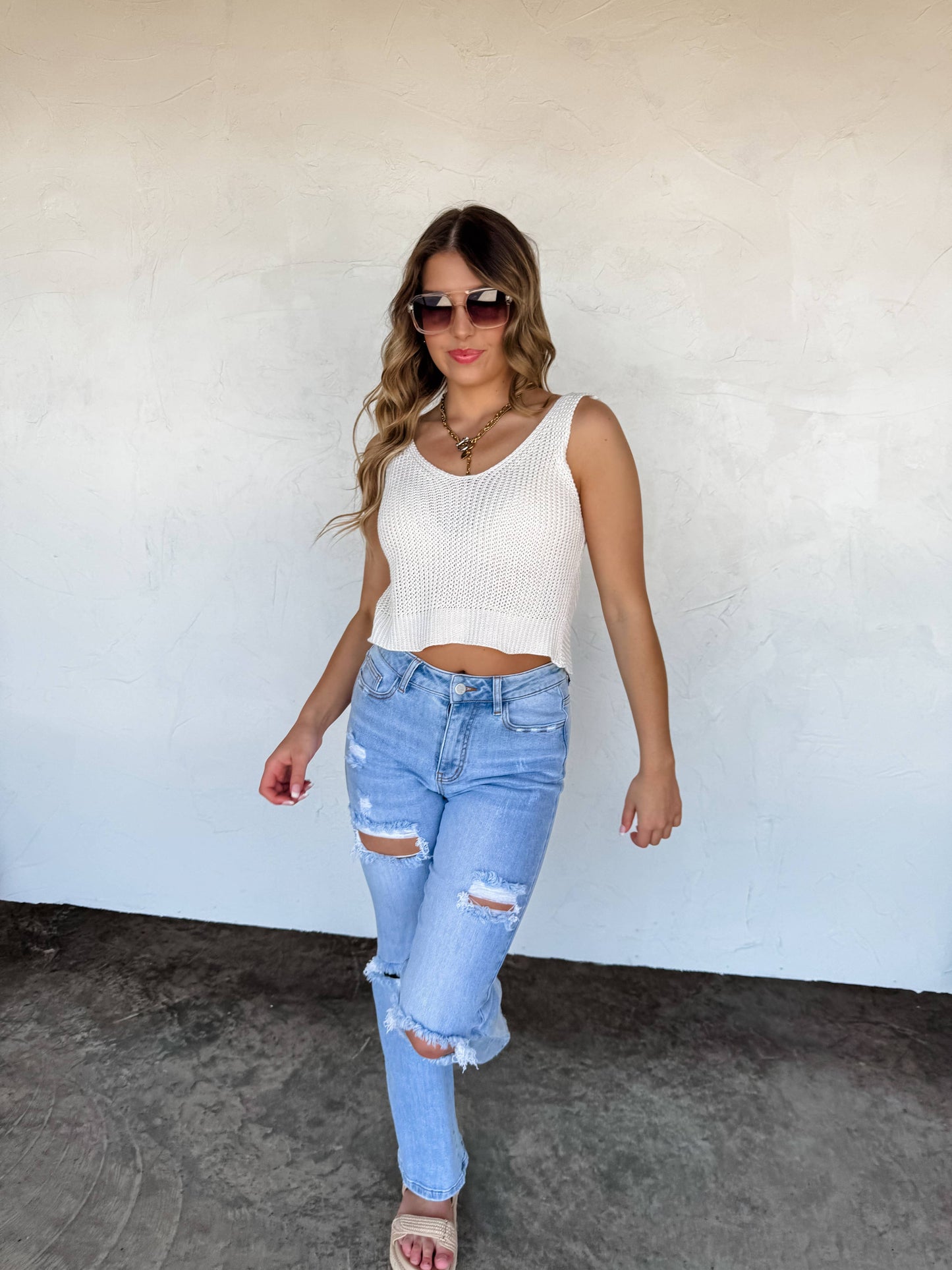 HAMPTONS TWIST BACK TANK