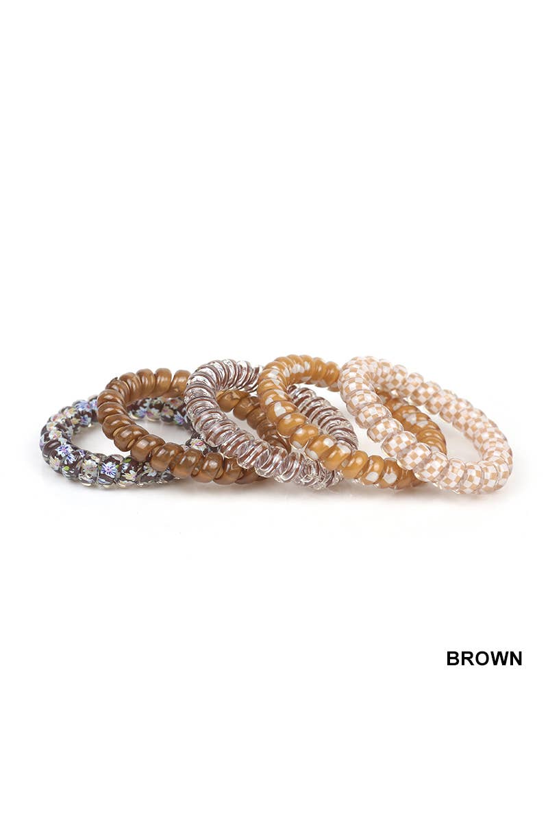 Assorted Hair Coil Ties - AshBrooke's BoutiqueAssorted Hair Coil Ties