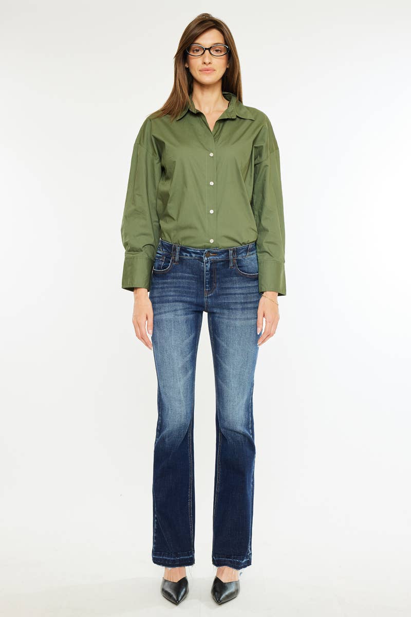 KanKan Flare Jeans - Dark Wash - AshBrooke's BoutiqueKanKan Flare Jeans - Dark Wash