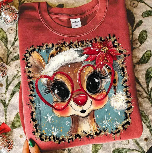 Reindeer Shirt/Sweatshirt - AshBrooke's BoutiqueReindeer Shirt/Sweatshirt