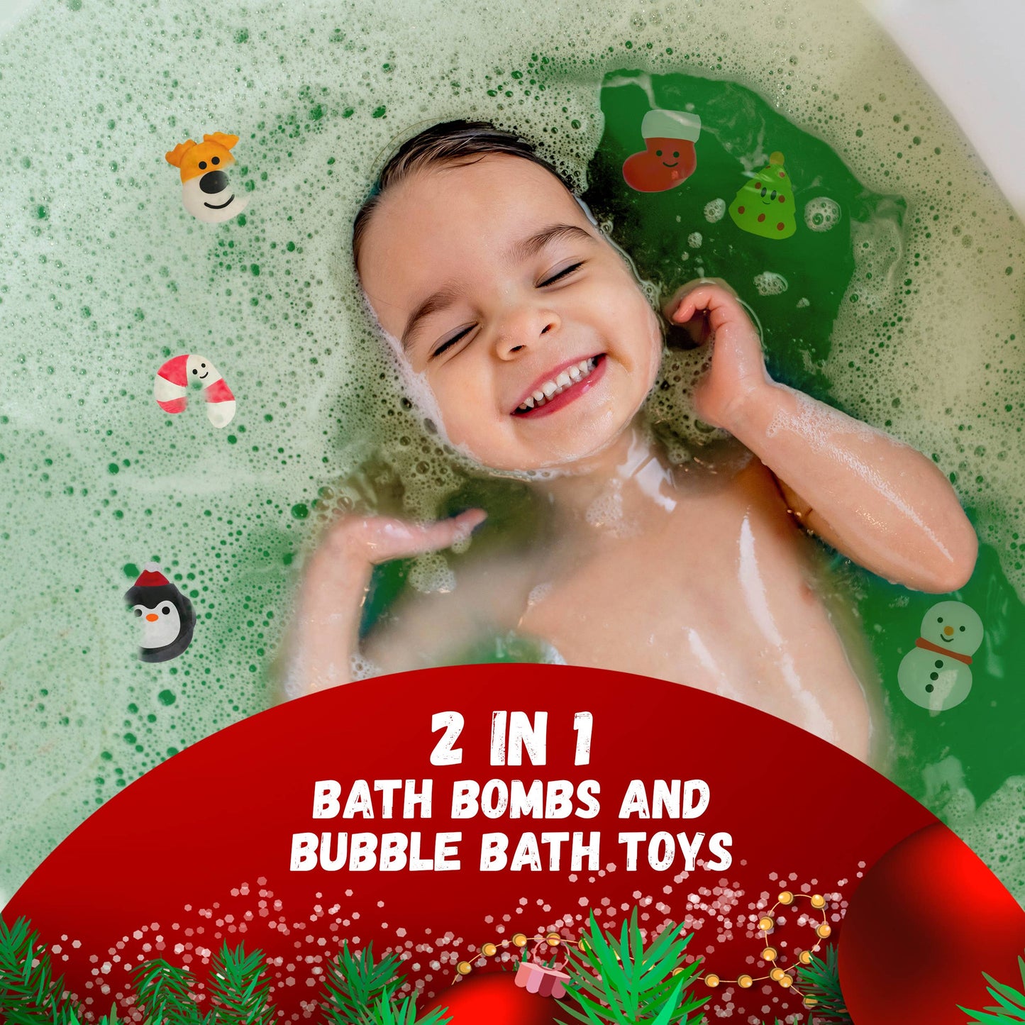 Christmas Kids Bath Bombs Gift Set w Surprise Toys - 1 Pack - AshBrooke's BoutiqueChristmas Kids Bath Bombs Gift Set w Surprise Toys - 1 Pack
