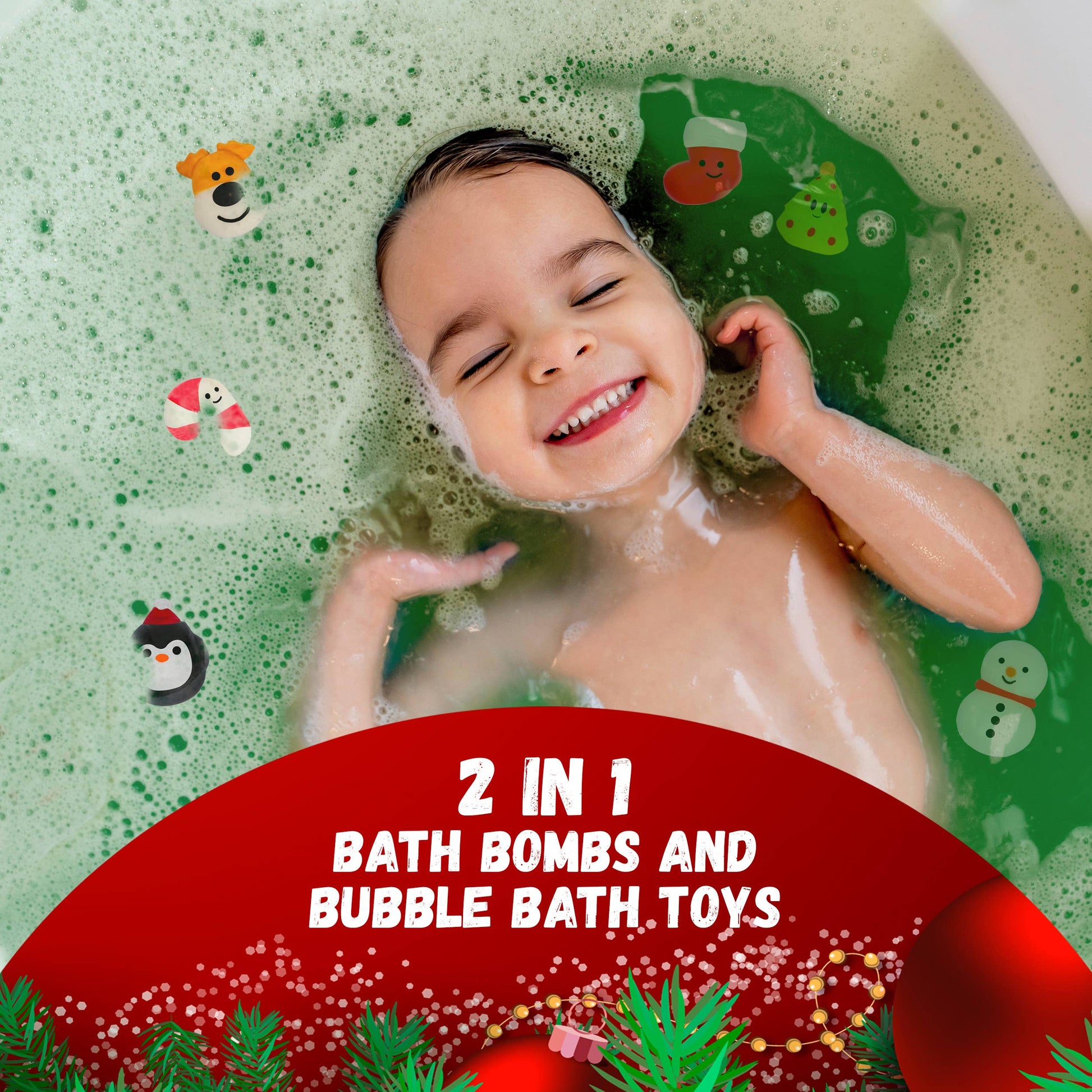 Christmas Kids Bath Bombs Gift Set w Surprise Toys - 1 Pack - AshBrooke's BoutiqueChristmas Kids Bath Bombs Gift Set w Surprise Toys - 1 Pack
