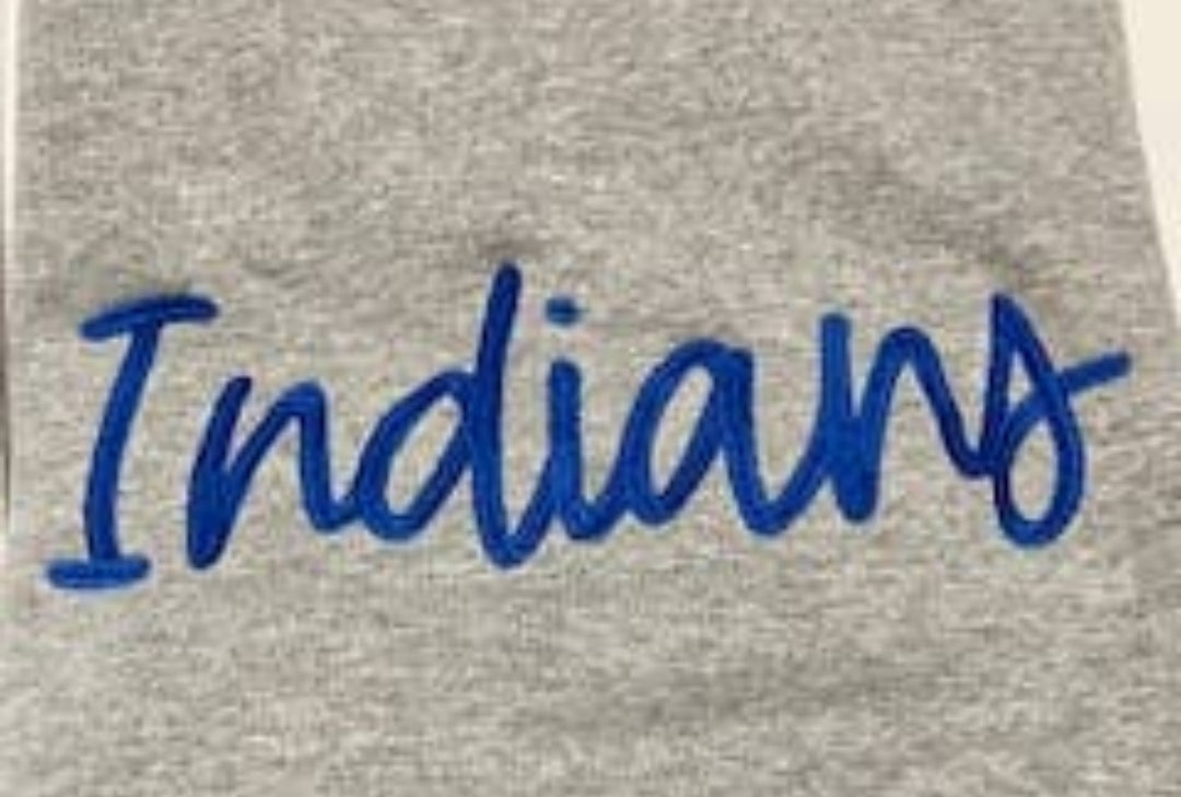 "Indians" Embroidered Sweatshirt